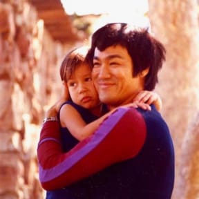 Martial artist and actor Bruce Lee with his daughter Shannon Lee