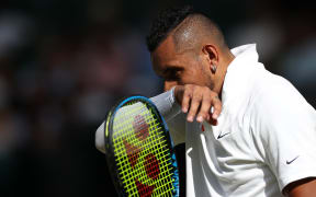 Australian tennis player Nick Kyrgios at Wimbledon in 2019