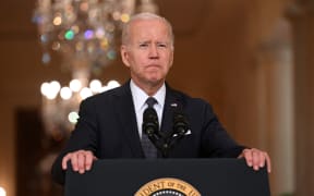 US President Joe Biden urges Congress to pass laws to combat gun violence in a speech from the White House broadcast live in the US, 2 June, 2022.