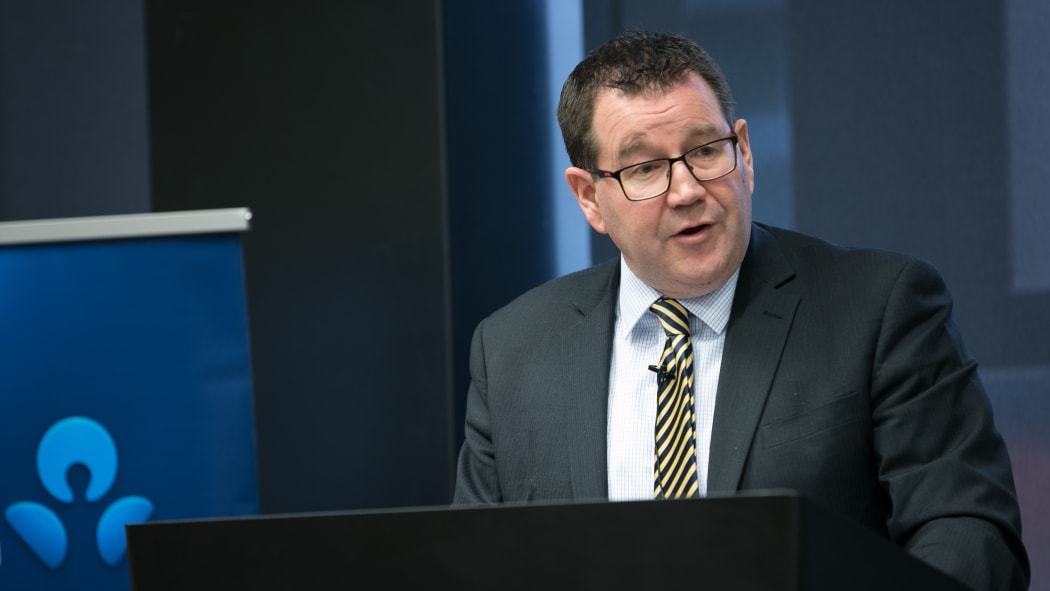Grant Robertson giving his first major speech as Finance Minister. 1 December 2017.