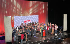 Labour politicians gather at the party's annual conference in South Auckland at the weekend.