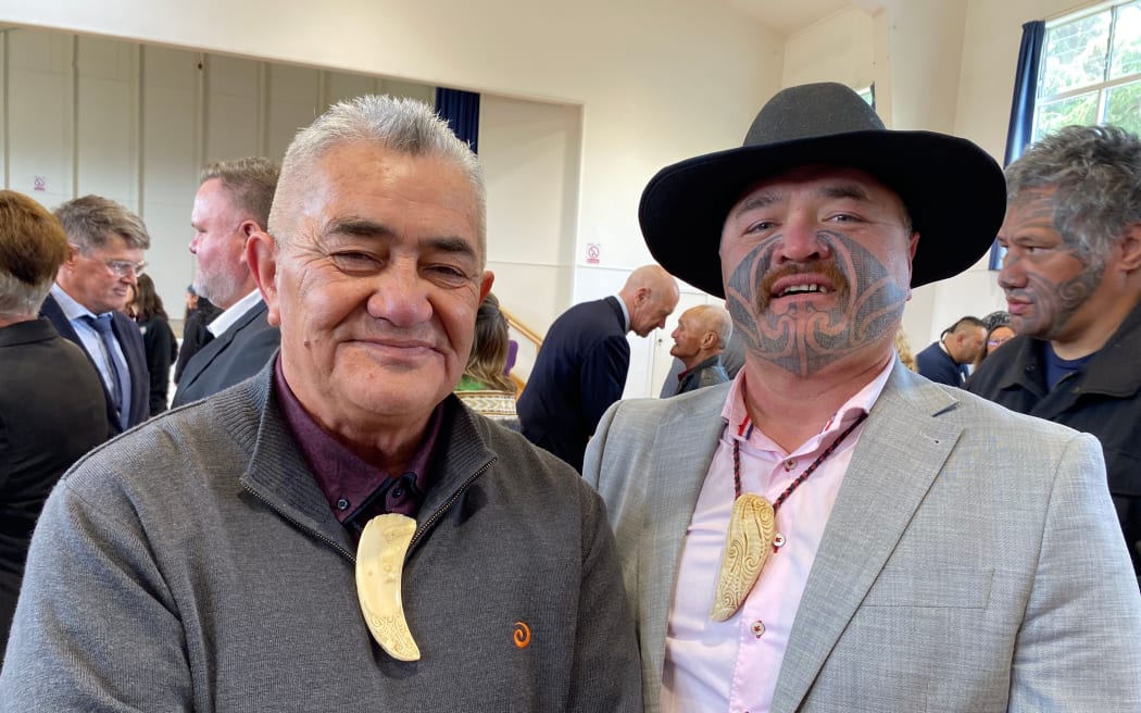 New FNDC politicians father (at left) Panguru's Doug and son Kaitaia's Mike Te Wake have been elected to two different community boards.