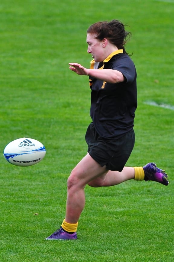 Georgia Daals in action for Wellington against Canterbury in 2012