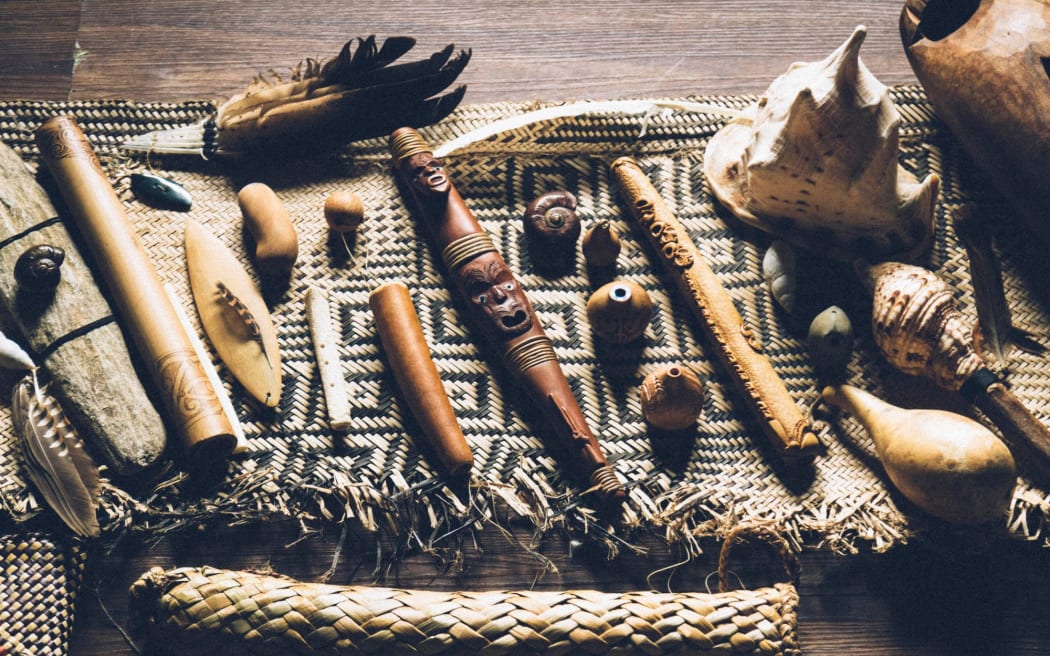 Reti Hedley's collection of taonga pūoro