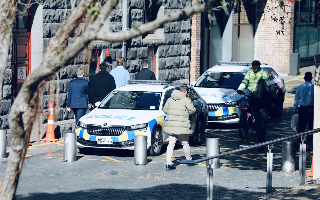 Aotea Square in central Auckland has been cordoned off as police examine an unattended bag.