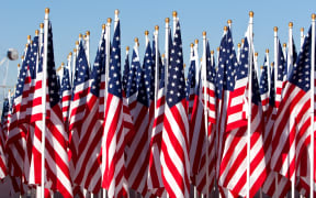American flags