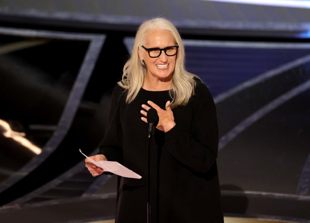 Jane Campion accepts the Directing award for The Power of the Dog onstage during the 94th Annual Academy Awards at Dolby Theatre on March 27, 2022 in Hollywood, California.