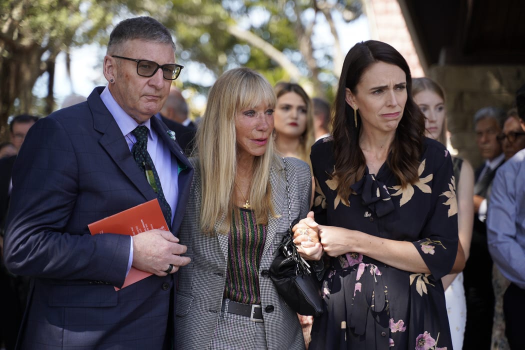 (L-R) Michael Macklin, Yvonne Moore and PM Jacinda Adern.