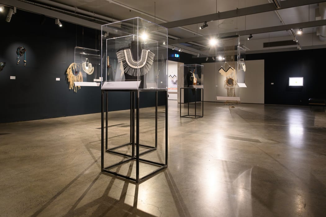 Work by Rowan Panther and Neke Moa at Pataka, Porirua