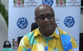 Fiji Deputy PM and co-chair of the anti-pornography taskforce Manoa Kamikamica during a news conference on Thursday, 6 February 2025.
