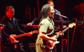 Ziggy Marley performs on the second day of WOMAD in Taranaki, on 17 March, 2024.