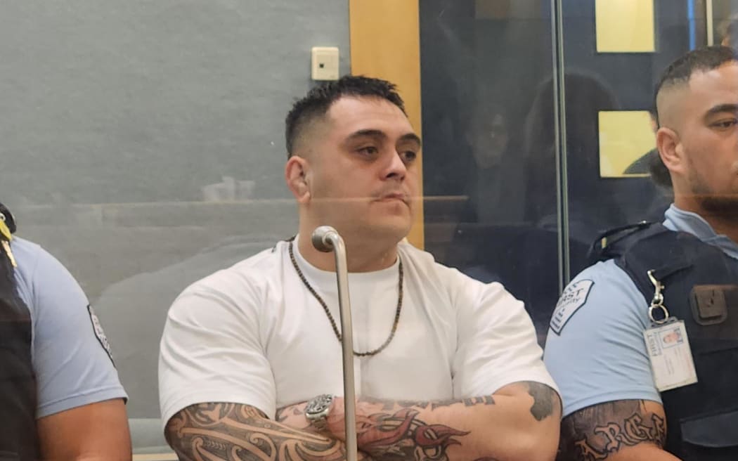 Mikaere Puata-Chaney at the High Court in Auckland on 27 September 2023 for sentencing.