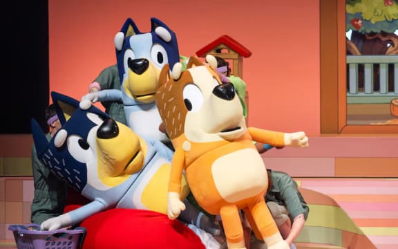 In a new TV special, Bluey's Big Play, families can watch a 45-minute stage production of the popular cartoon.