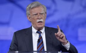 (FILES) This file photo taken on February 24, 2017 shows former US Ambassador to the UN John Bolton speaking to the Conservative Political Action Conference (CPAC) at National Harbor, Maryland.