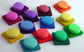 A range of colour samples