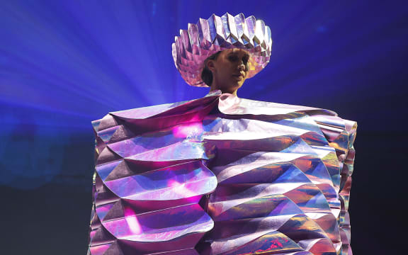 Mocárabe by Jayati Saraf from Pearl Academy, India (Photo by Hagen Hopkins/Getty Images for World of WearableArt)