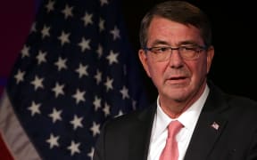 US Secretary of Defense Ashton Carter addresses the faculty and students of George Washington University November 18, 2015 in Washington, DC.