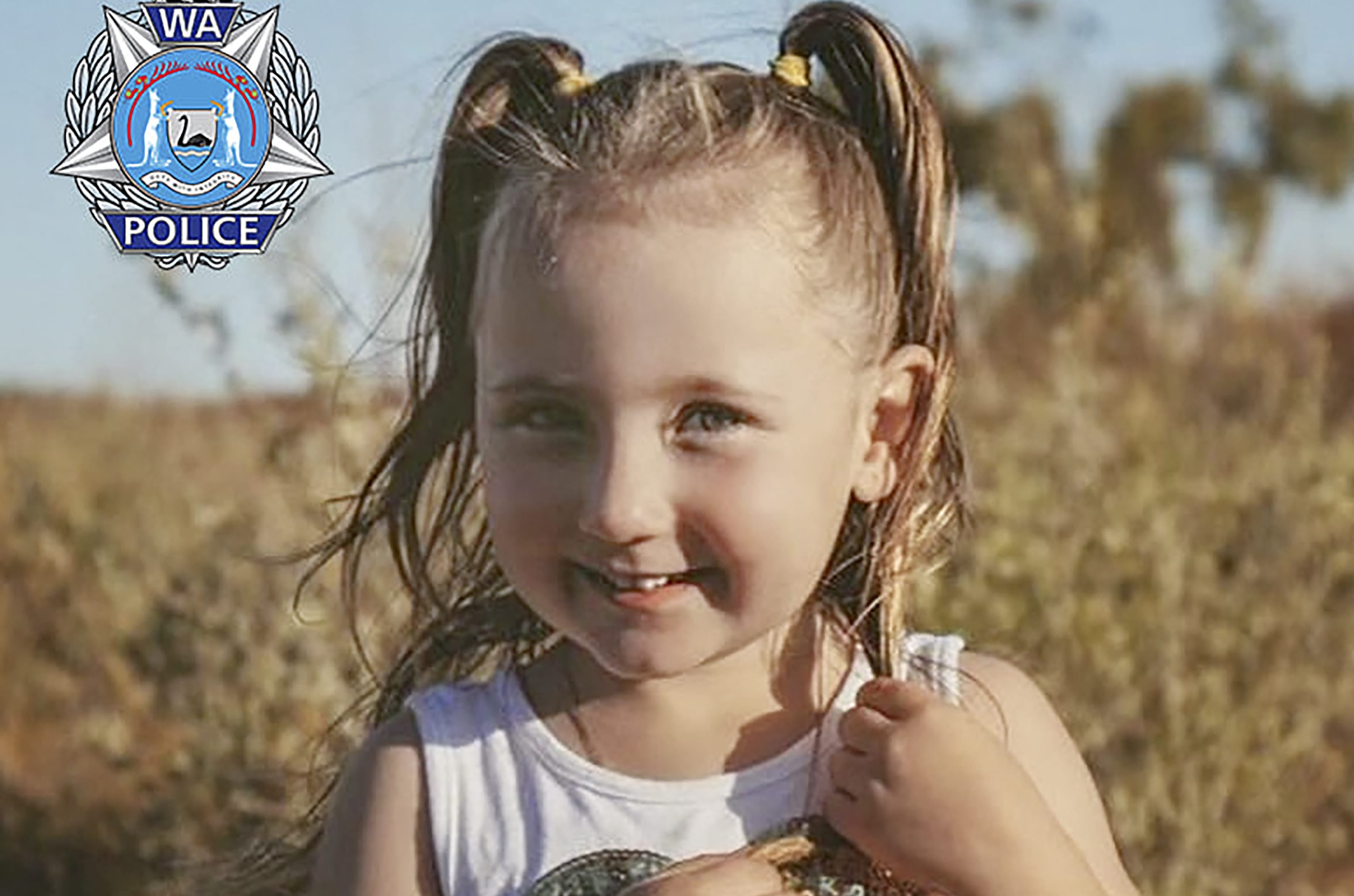 An undated handout photo received on October 21, 2021 from the Western Australian Police Force shows four-year-old Cleo Smith.