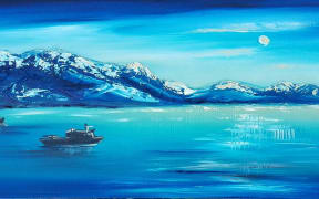Kaikoura art - Ships painting