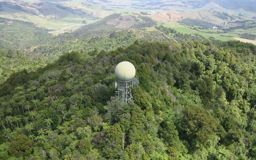 The remote radar site is located on Mount Tamahunga near Warkworth and is only accessible via helicopter.