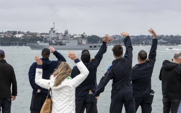 Friends and family farewell personnel involved in RIMPAC in June 2026.