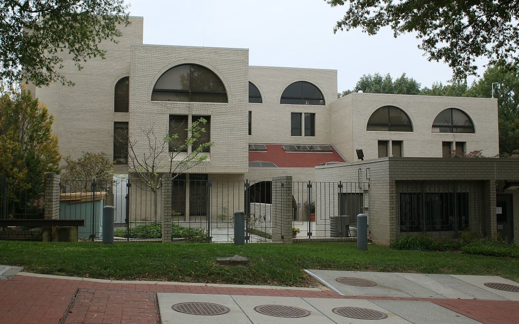 WASHINGTON, DC - OCTOBER 11: The Israeli embassy is shown, on October 11, 2011 in Washington, DC.