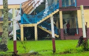 A Nausori school suffers damage from Cyclone Harold