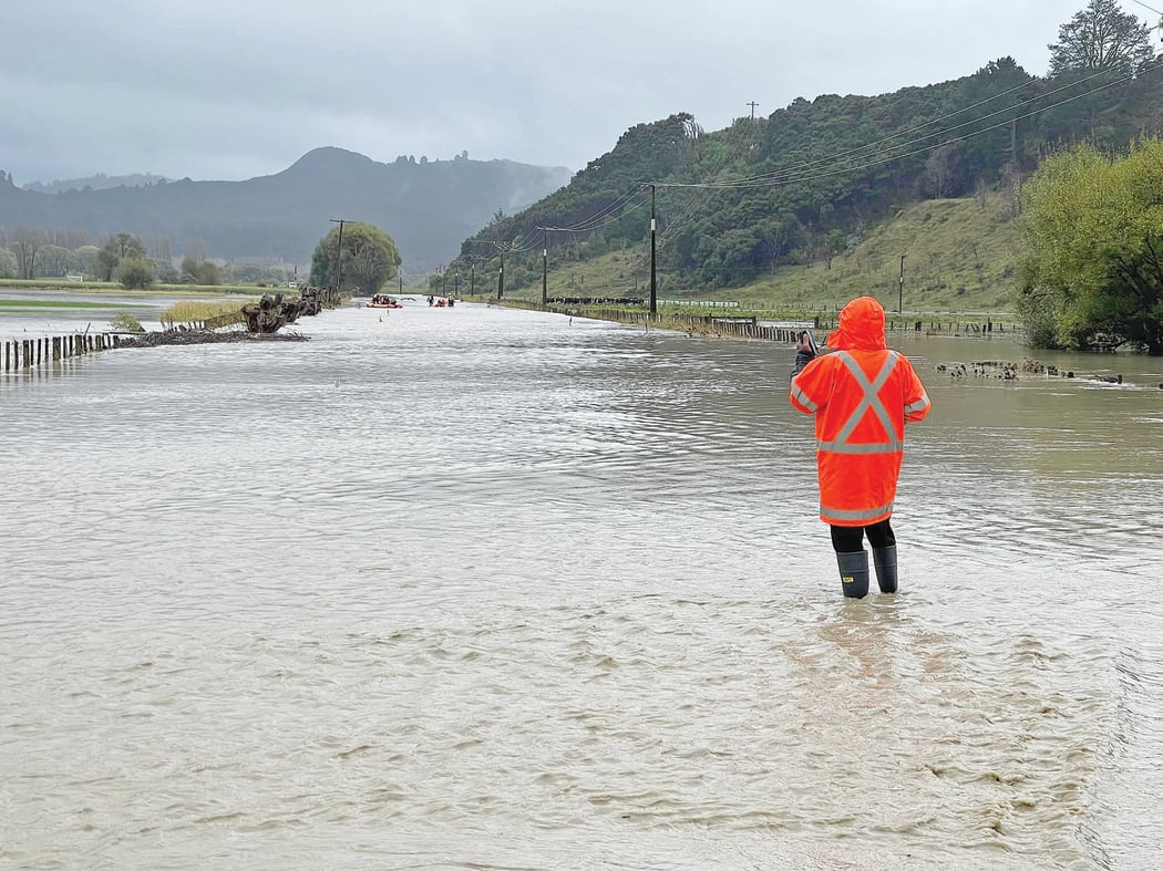 Heavy flooding, evacuations taking place Mangatuna area, near Tolaga Bay.