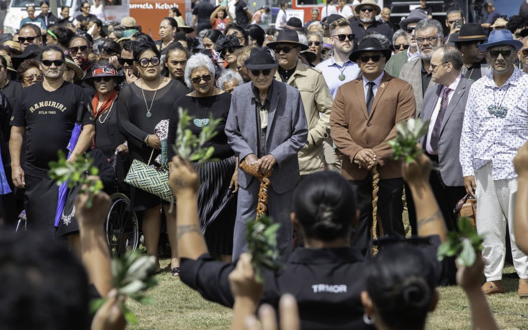 Kīngi Tūheitia on the first day of Rātana 2024