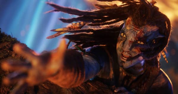 Jake Sully (Sam Worthington) in Avatar: Fire and Ash.