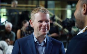 Labour leader Chris Hipkins at his State of the Nation speech.