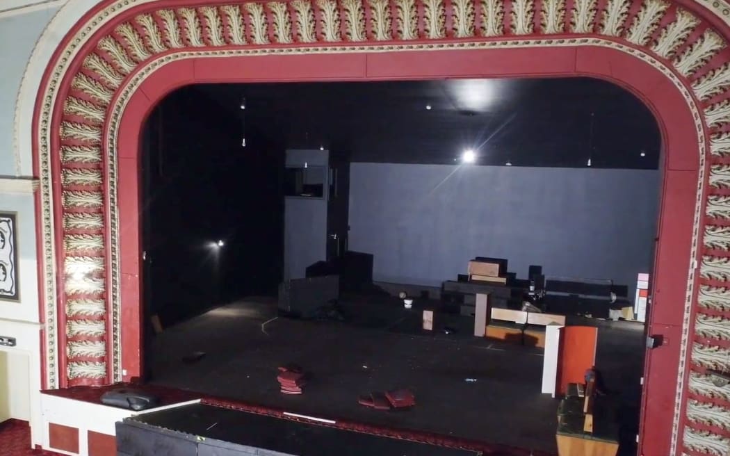The stage at the Sammy's venue.