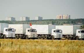 Russia has denied the aid convoy carries arms but Ukraine suspects it could be on the way to provide military help.