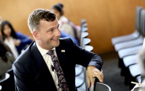 David Seymour speaks with Otahuhu College students about the school lunch programme