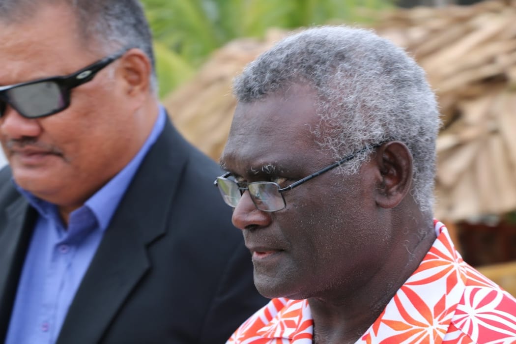 Manasseh Sogavare, prime minister of Solomon Islands.