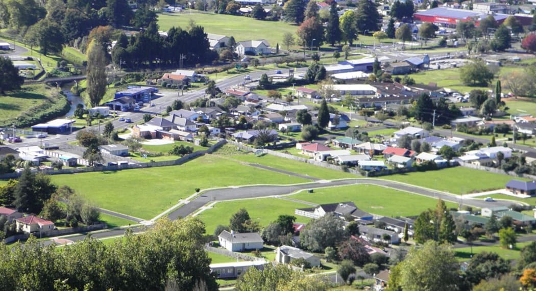 Houses in Parkside,Te Kuiti, in Waitomo District.