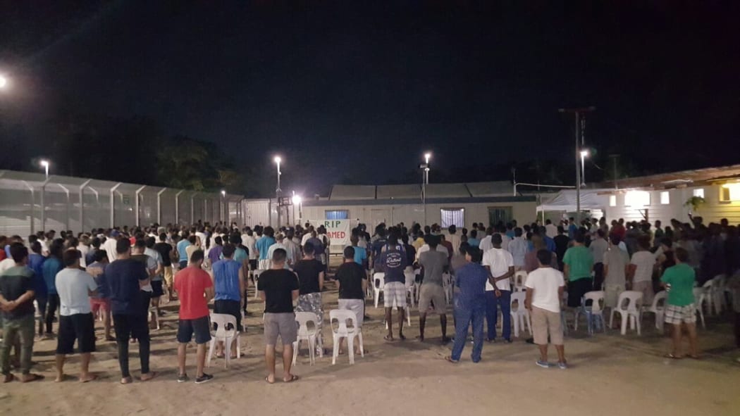 The vigil for Hamed Shamshiripour.