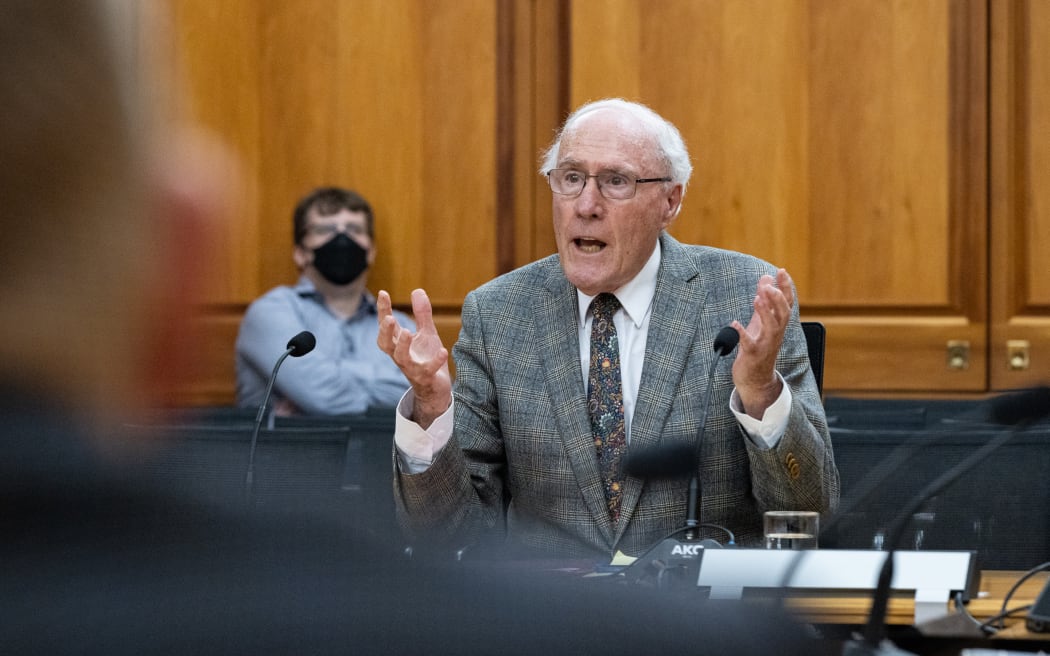 Parliament's Standing Orders Committee hears evidence from a submitter, the former Prime Minister Sir Geoffrey Palmer for the 2023 Review of Standing Orders.