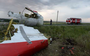 Wreckage of MH17