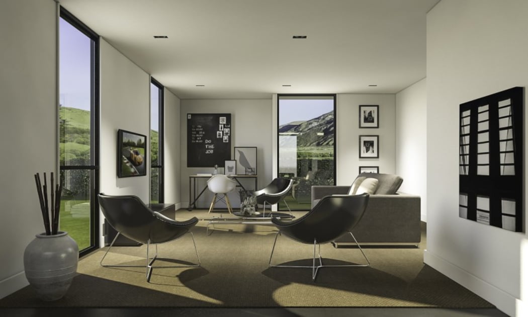 Inside townhouses proposed as part of the Bridesdale Farm subdivision in Queenstown.