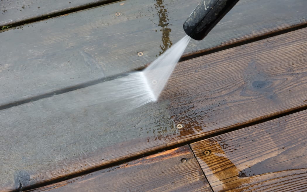 Water blasting is a deck cleaning no no.