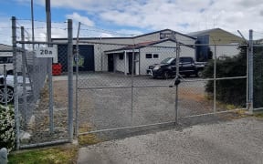 The Palmerston North premises of Green Innovations NZ now sits locked and empty. Credit: Jimmy Ellingham