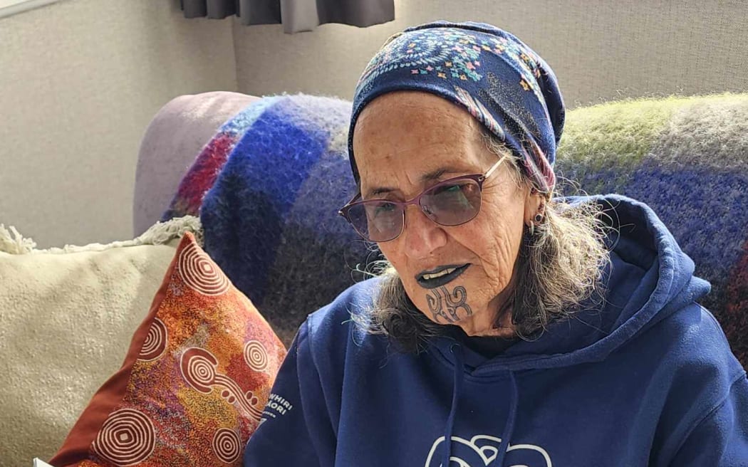 Te Whāriki Manawāhine o Hauraki (Hauraki Women's Refuge) chief executive Denise Messiter reading He Whare, He Taonga.