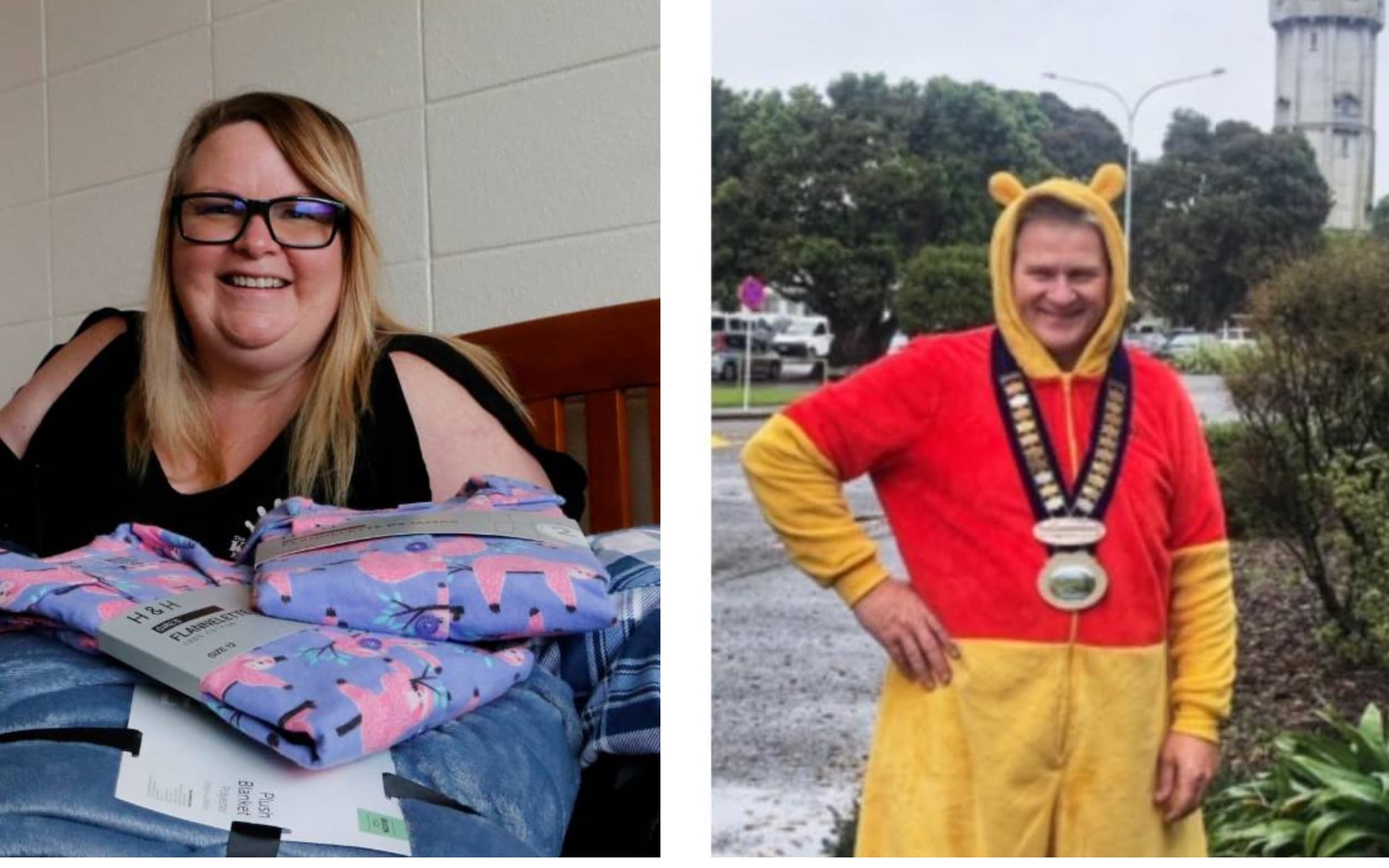 Rochelle Steer (Left); Phil Nixon, South Taranaki Mayor (Right)