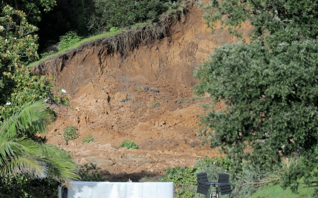Mount Maunganui landslide recovery site 26/06