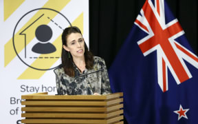 Prime Minister Jacinda Ardern speaks to media during a press conference at Parliament on April 02, 2020 in Wellington, New Zealand.