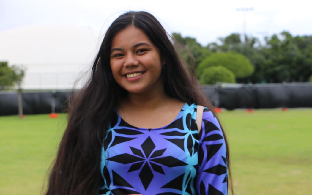 Winner of the Year 11 Samoan speech content, Mere Atanoa from Mangere College