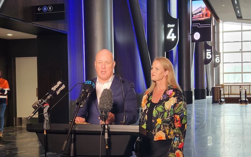 Prime Minister Christopher Luxon and Minister for Tourism and Hospitality Louise Upston.