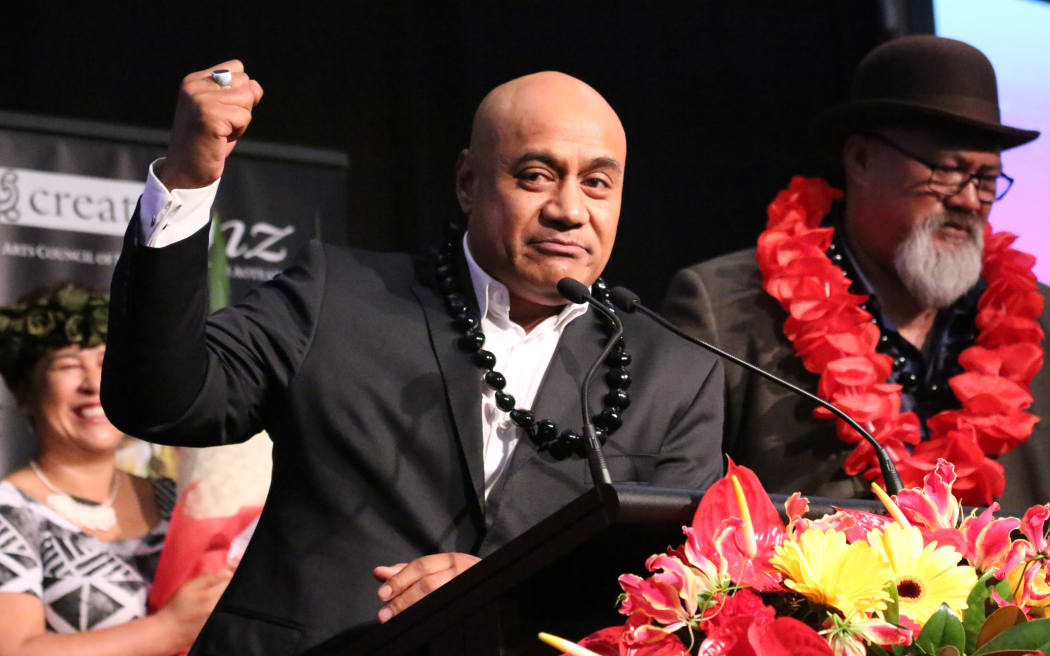 Oscar Kightly won the Senior Pacific Artist Award at the Creative NZ Arts Pasifika awards