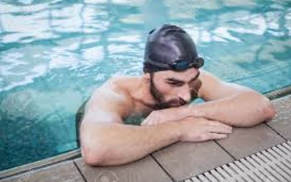 tired swimmer